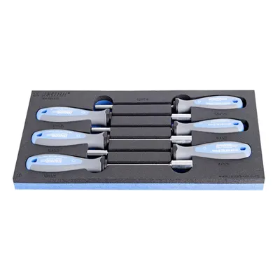 Set de capete chei tubulare cu maner TBI in suport de plastic