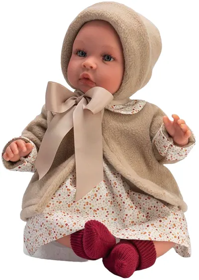 Păpuşă Asi Dolls - Leia, cu palton bej, 46 cm