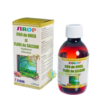 Sirop de Coji de Nuca si Flori de Salcam 200ml