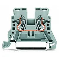 2-conductor through terminal block; 2.5 mm²; side and center marking; for DIN-rail 35 x 15 and 35 x 7.5; CAGE CLAMP®; 2,50 mm²; black