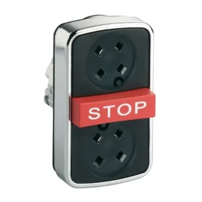 Buton cu Cap Triplu Incastrat/Rosu Luminos Aparent/Incastrat Ø22 fara Capac