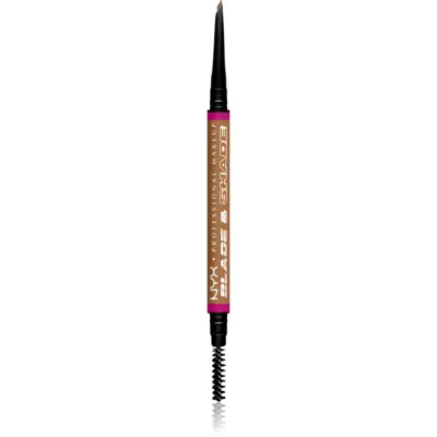 NYX Professional Makeup Blade & Shade creion pentru sprancene cu pensula culoare 01 Ash Blonde 0.06 g
