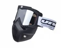 Ochelari motocross atv enduro Unit, model masca, culoare rama negru, lentila oglinda argintie
