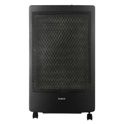 Soba Samus RS426C, 3 kW, 40mp, Aprindere piezoelectrica, Arzator catalitic de clasa superioara (Negru)