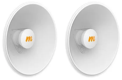 Antene Mimosa - N5-X25, 4.9-6.4 GHz, 25 dBi, 400 mm, 2 bucăți, albe