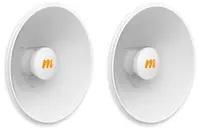 Antene Mimosa - N5-X25, 4.9-6.4 GHz, 25 dBi, 400 mm, 2 bucăți, albe
