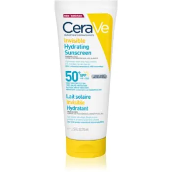 CeraVe Invisible Hydrating Sunscreen SPF 50+ loțiune pentru plaja pentru fata si corp