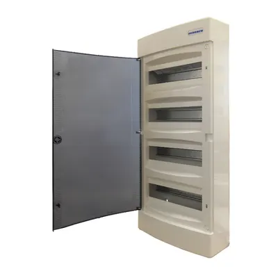 Dulap distrib. montaj apl, 4 randuri, 48UH, usa transp.