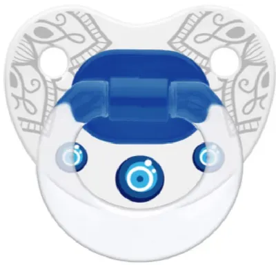 Suzeta Wee Baby Evil Eye, 6-18 luni , alba