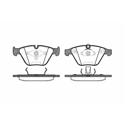 Set placute frana, frana disc REMSA 0857.00