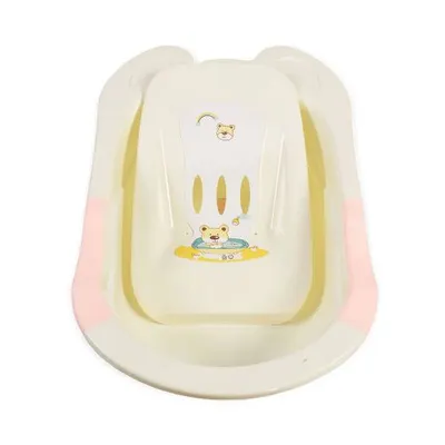 Cadita de baie cu suport Moni Starfish pink