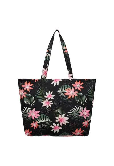 Geanta shopper din bumbac In The Tropics - Maro