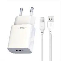 Incarcator Retea Cu Cablu USB-C XO Design L99, 12W, 2.4A, 1 x USB-A, Alb