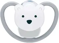 Suzetă din silicon NUK Perfect Match Air - 18 luni+, Urs polar