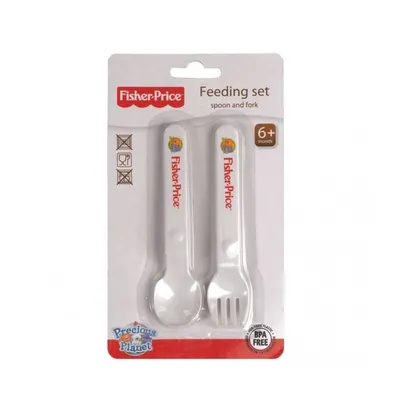 Set de hrănire din plastic Bam Bam - Fisher Price, 6+ luni