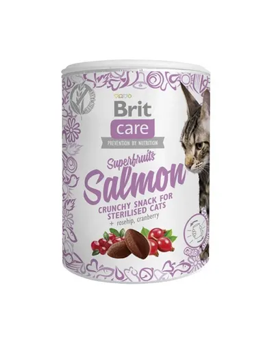 BRIT Care Cat Snack Superfruits Salmon recompense pentru pisici adulte, cu somon 100 g