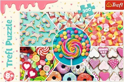 Puzzle Trefl din 300 de piese - Dulciuri