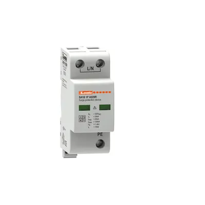 Descarcator tip 1 si 2 modnobloc, IEC IMPULSE CURRENT IIMP (10/350ΜS) 25KA PER POLE, 1P. Cu contact comanda de la distanta
