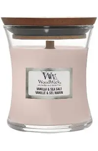 Lumanare parfumata Woodwick: Vanilla Sea Salt 85g