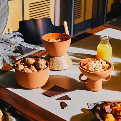 Set 3 boluri gustari - Amforéa Terracotta Snack Pots