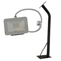 Pachet Brat Montaj Perete 45cm Negru Proiector + Proiector LED 30W Alb Lumina Calda