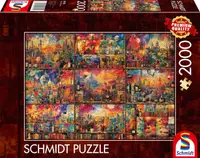 Puzzle Schmidt din 2000 piese - Excursii cu cărți și vin