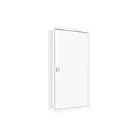 Flush-mounted frame flat + door 2-18, 3-part system, 100mm