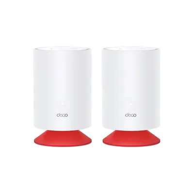 Sistem Mesh wireless Dual-Band Gigabit TP-Link DECO VOICE X20 2PK, 2.4/5 GHz, WiFi 6, 1Gbps, MU-MIMO, microfon