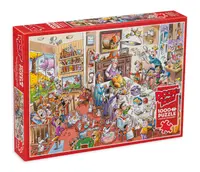Puzzle Cobble Hill din 1000 de piese - DoodleTown: Împreună pentru Ziua Recunoștinței