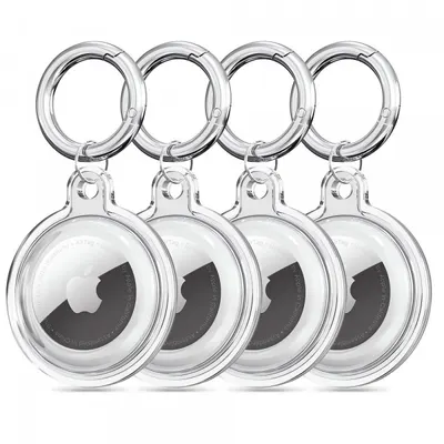 Husa Techsuit CT15 pentru Apple AirTag, Transparenta