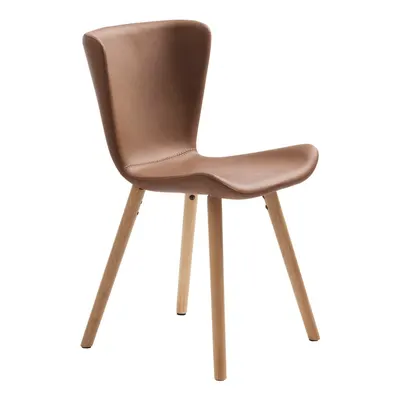 Scaune de dining maro 2 buc. din metal Teslin – Unique Furniture