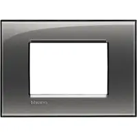 Rama ornament 3 module Bticino Living Light LNA4803KF, cenusiu
