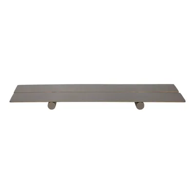 Raft pentru baie maro de montat pe perete din oțel inoxidabil Pieni – OYOY Living Design