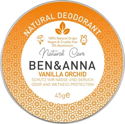 Ben & Anna Crema deodorantă naturală Vanilla Orchid, 45 g