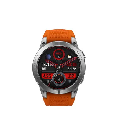 Smartwatch Zeblaze Stratos 3, Ecran AMOLED 1.43 , GPS Integrat, Apeluri Bluetooth, Monitorizare Puls, SpO, , Somn si Stres, Autonomie pana la 7
