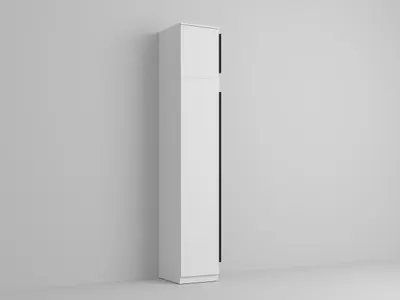 Dulap dormitor 1 usa Alb 41 x 240.3 cm - Arkana