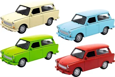 Mașină metalică Goki - Trabant 601, 1:38, sortiment
