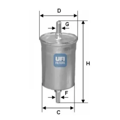 Filtru combustibil UFI 31.825.00