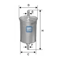 Filtru combustibil UFI 31.825.00