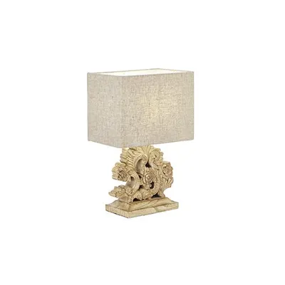 veioza Peter, 1 bec, dulie E14, L:250 mm, H:380 mm, Bej