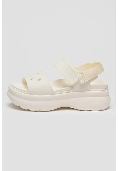 Sandale flatform Soho - Alb murdar