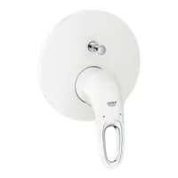 Baterie cada incastrata culoare alba, cu 2 cai, Grohe Eurostyle