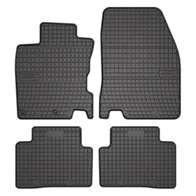 Covor podea FROGUM cauciuc, 4 buc. BASIC, fata spate, set, culoare neagra, potrivit NISSAN QASHQAI II 11.13-, Crossover, version: AWD 4WD FWD