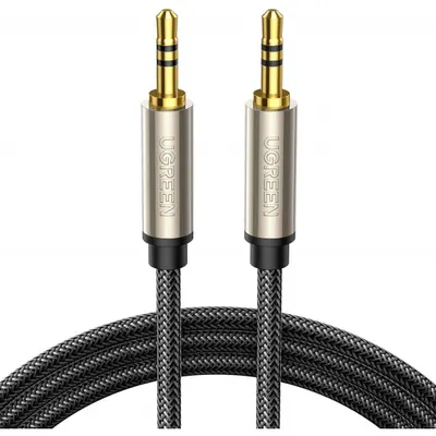 Cablu Audio 3.5mm - 3.5mm UGREEN AV125, 2m, Gri