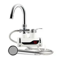 Robinet electric instant apa calda cu furtun - montare pe perete