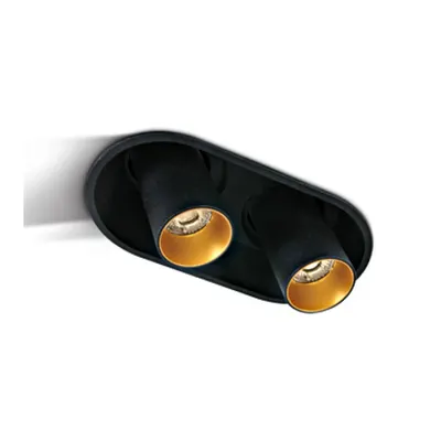 Nynka LED 2x7W, 2x520lm, 3000K, IP20, 36°, negru