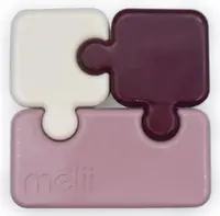 Cutie pentru mâncare Melii Luxe - Puzzle, 850 ml, roz