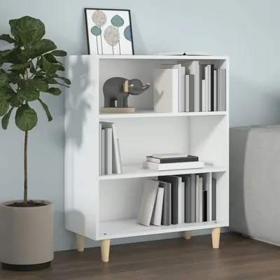 vidaXL Servantă, alb extralucios, 69,5x34x90 cm, lemn prelucrat