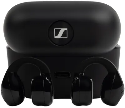 Căști wireless Sennheiser - ACCENTUM Clip, TWS, negre