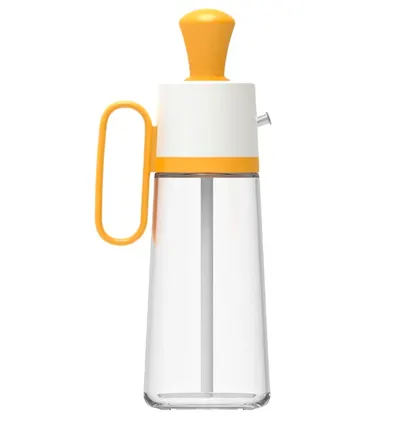 Sticla cu picurator pentru ulei otet si sosuri 550 ml alb-galben